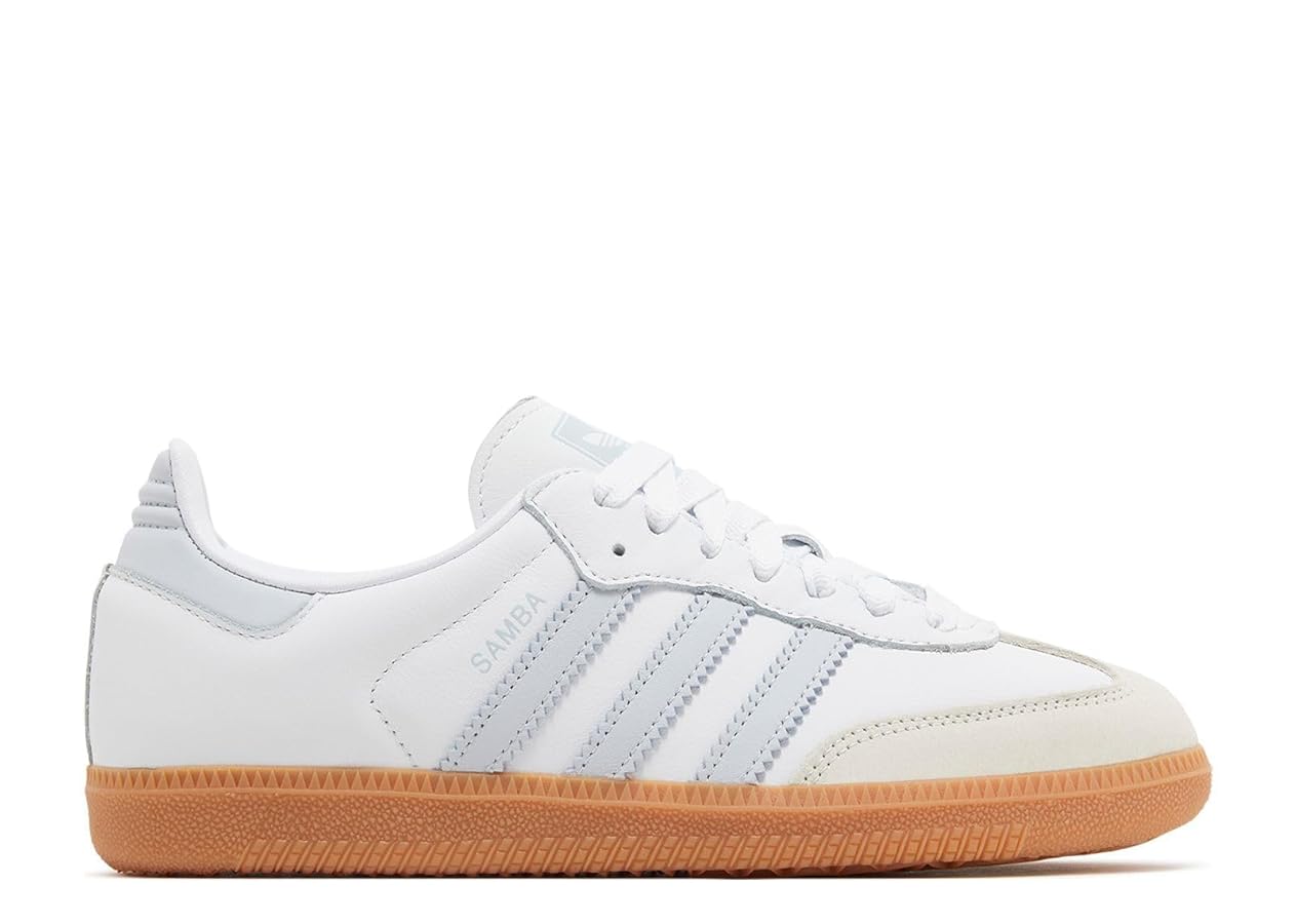 靴 adidas SAMBA OG WHITE/HBLUE/GUM Amazon.com | Adidas Samba Og Womens Shoe White Halo Blue Gum